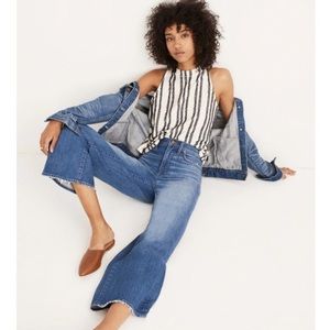 NWOT Madewell Wise-Leg Crop Finney Jeans 25